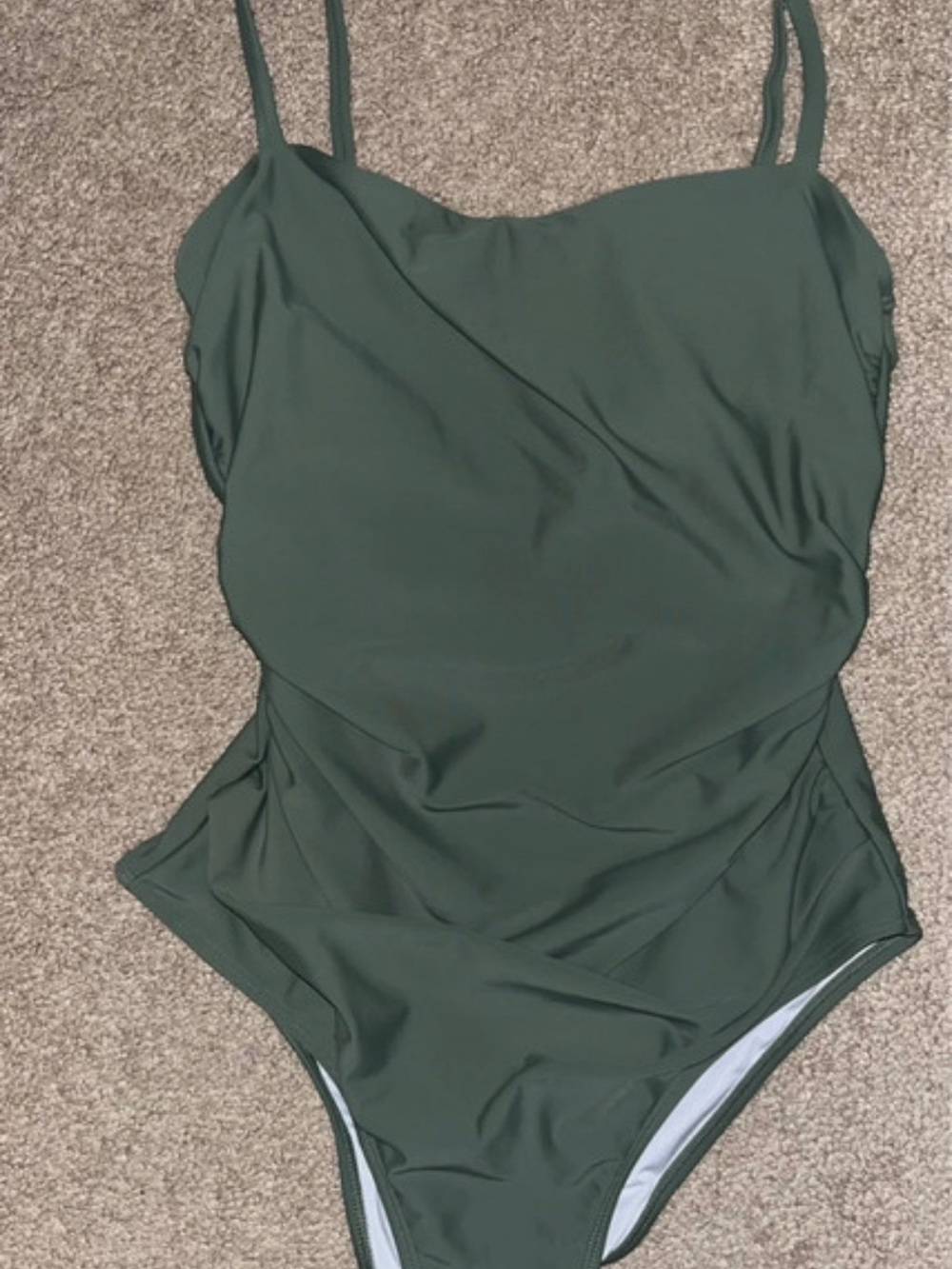 Cupshe Olive Green One-Piece Swimsuit